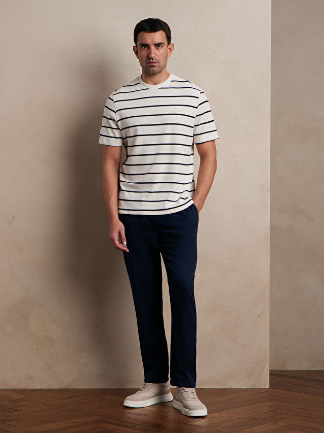 GRANATOWE SPODNIE GRANDUC