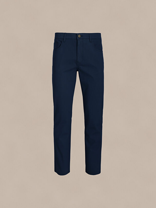 GRANATOWE SPODNIE DERR