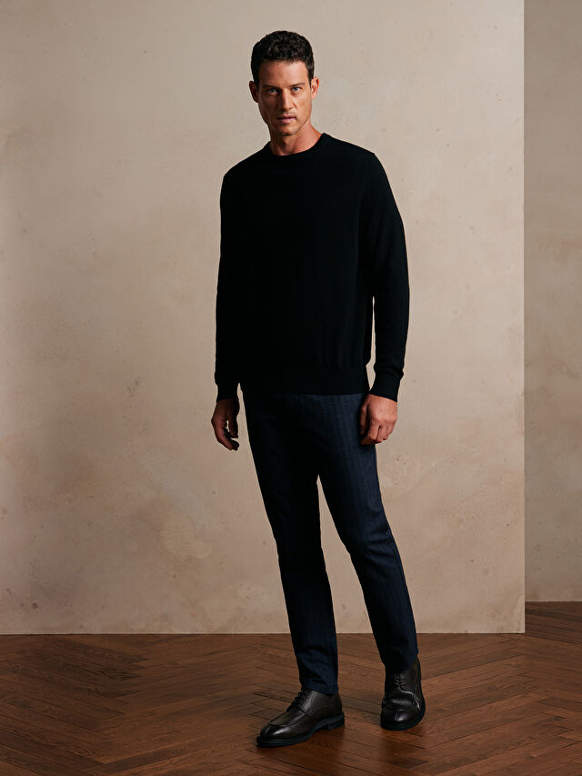 GRANATOWE SPODNIE SHUBUTA