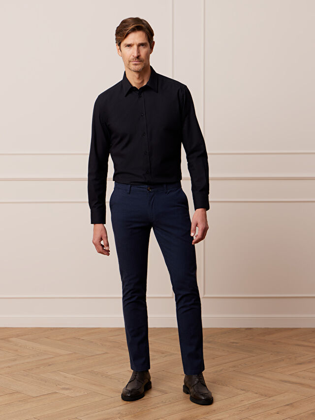 GRANATOWE SPODNIE GLENRIO