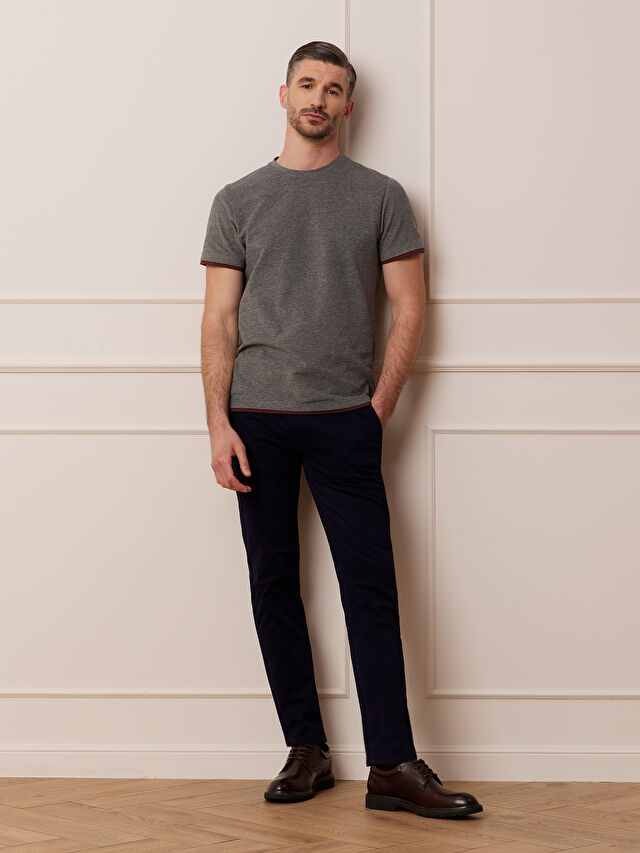 GRANATOWE SPODNIE DARREG