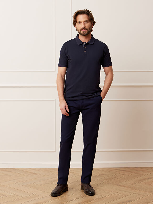 GRANATOWE SPODNIE LUNGON