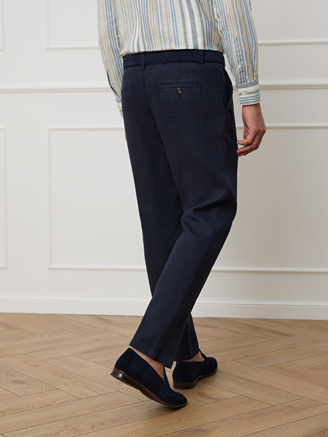 GRANATOWE SPODNIE CANEY