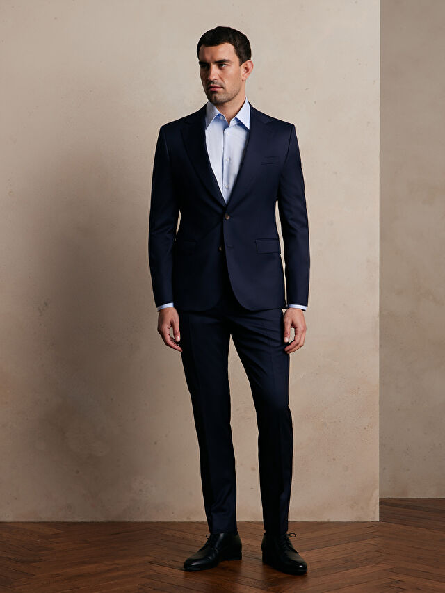 GRANATOWE SPODNIE DO GARNITURU - MIKSUJ I ŁĄCZ