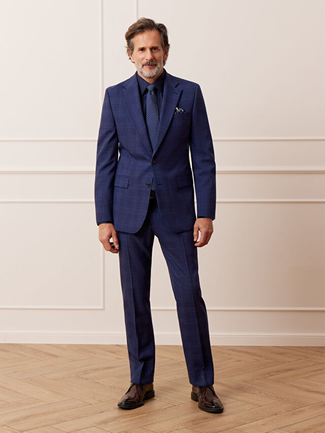 GRANATOWE SPODNIE DO GARNITURU - MIKSUJ I ŁĄCZ