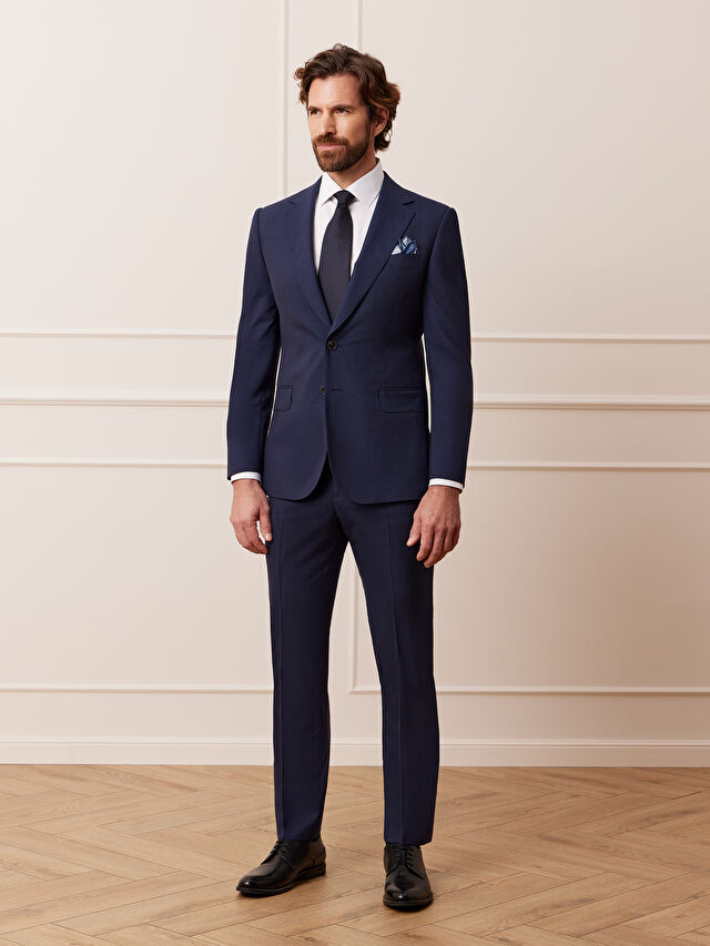 GRANATOWE SPODNIE DO GARNITURU - MIKSUJ I ŁĄCZ