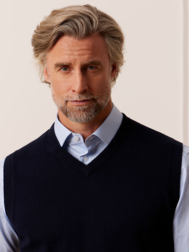 GRANATOWY BEZRĘKAWNIK ALVA