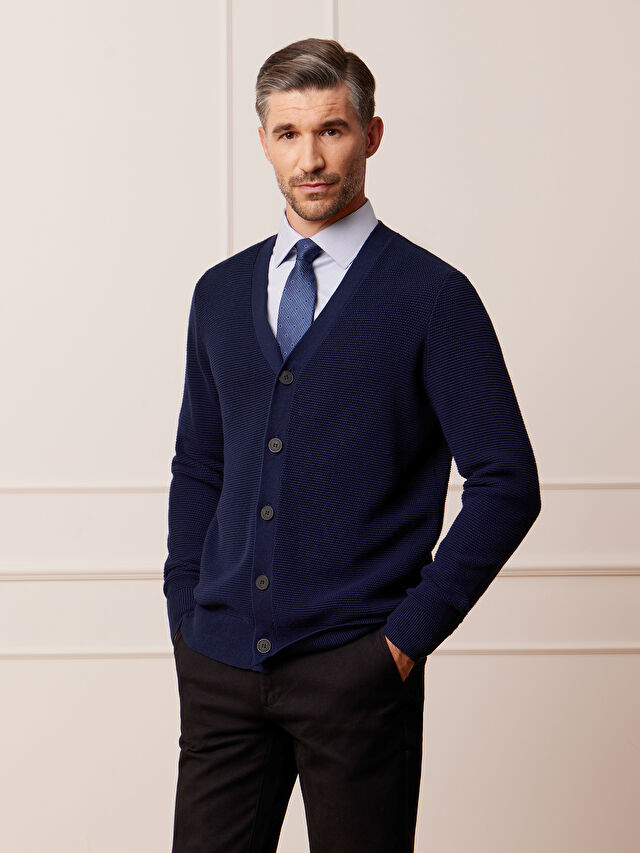 GRANATOWY KARDIGAN MELIDEN