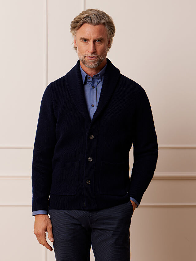 GRANATOWY KARDIGAN MONAMOLIN