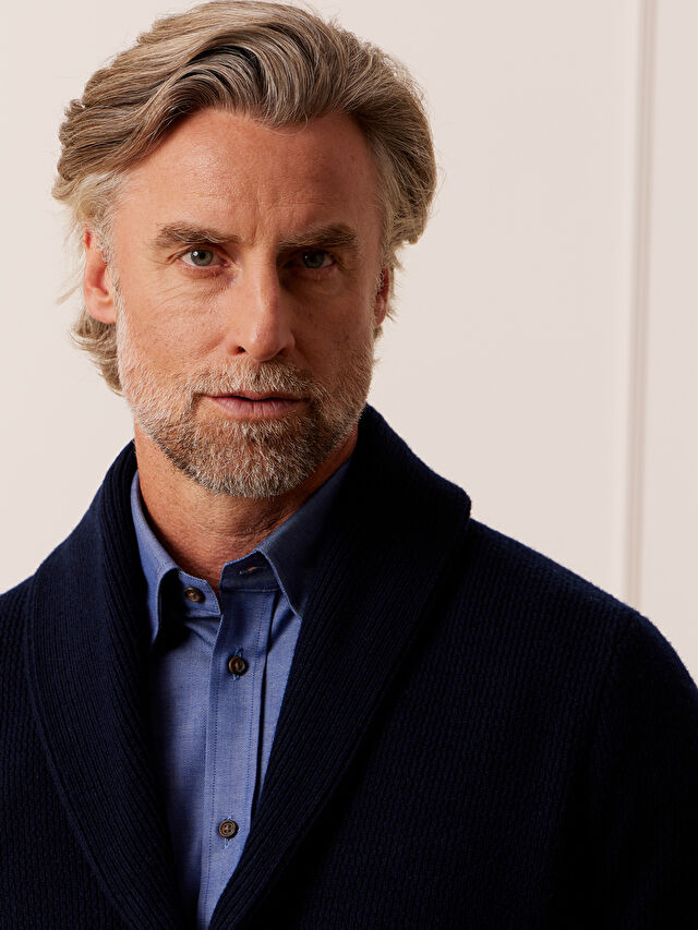 GRANATOWY KARDIGAN MONAMOLIN