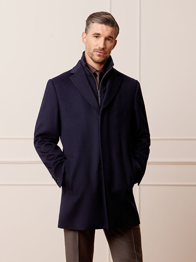 GRANATOWY PŁASZCZ KORDOBA