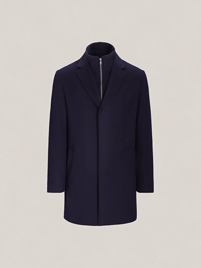 GRANATOWY PŁASZCZ KORDOBA