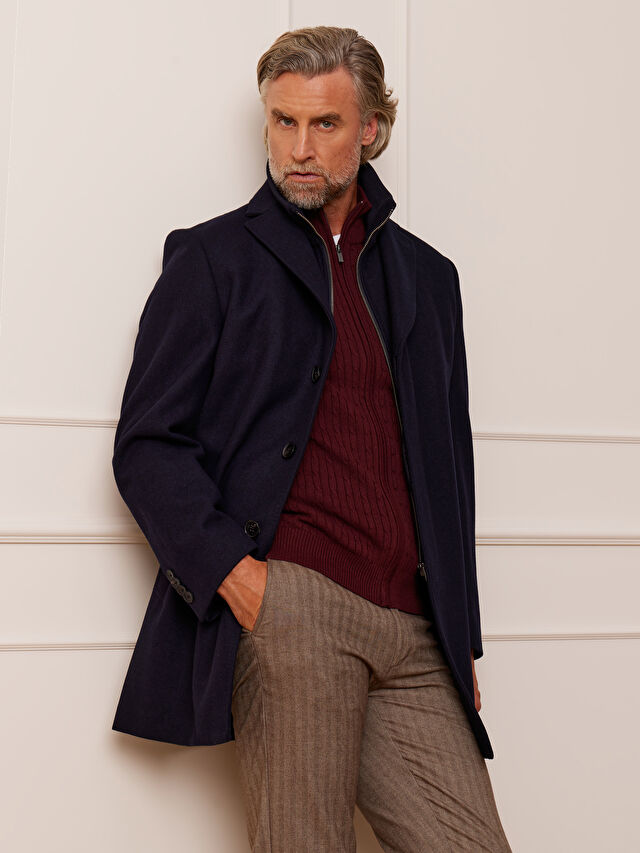 GRANATOWY PŁASZCZ KORDOBA