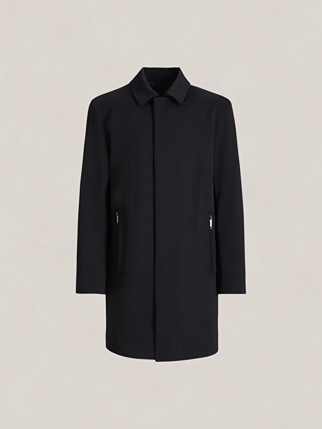 GRANATOWY PŁASZCZ TOMSFORT