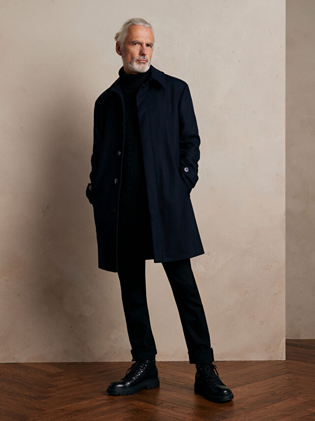 PŁASZCZ Z WŁOSKIEJ WEŁNY