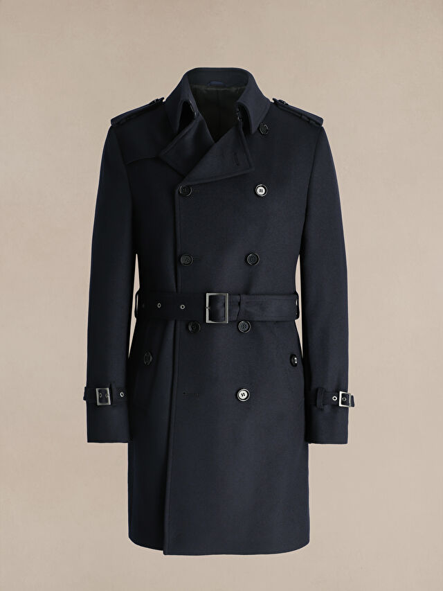 PŁASZCZ Z WŁOSKIEJ WEŁNY Z DODATKIEM KASZMIRU