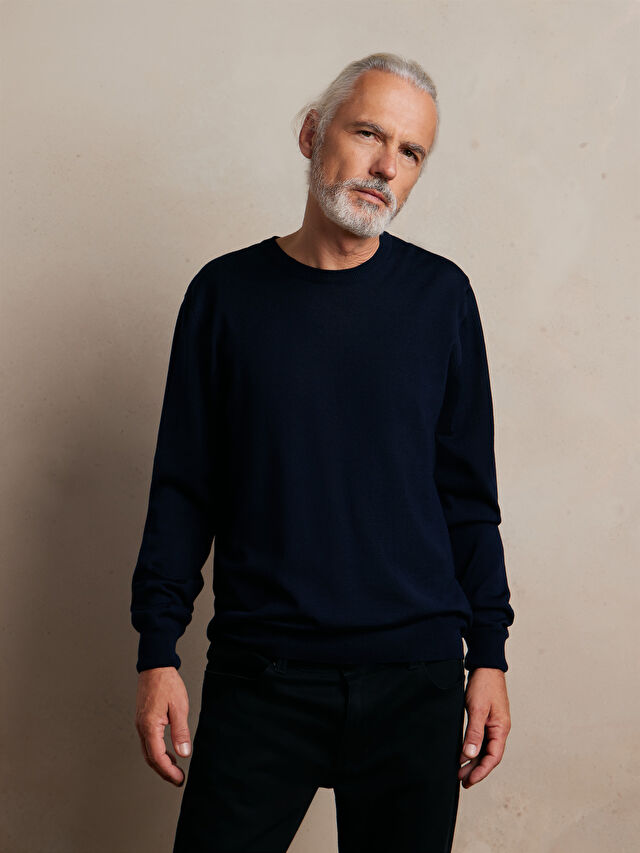 SWETER ASTON Z WEŁNY MERINO