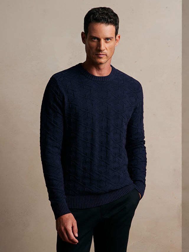 GRANATOWY SWETER SHIRLEY