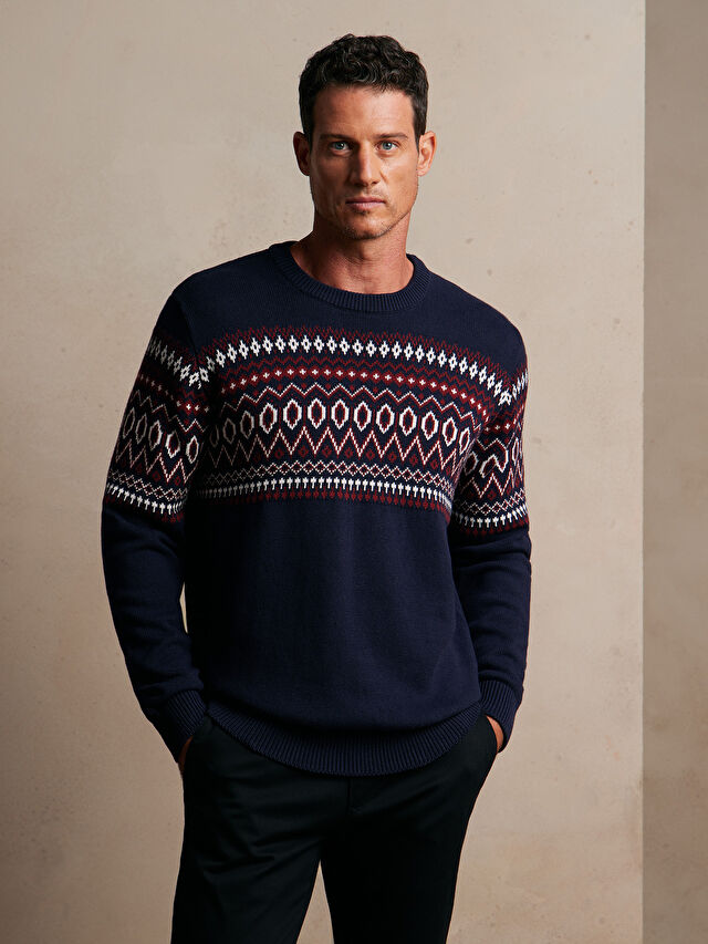 GRANATOWY SWETER MADELLA