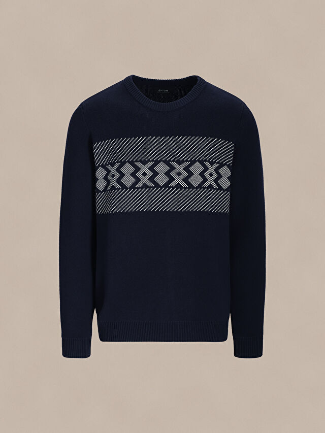 GRANATOWY SWETER REDIPUGLIA