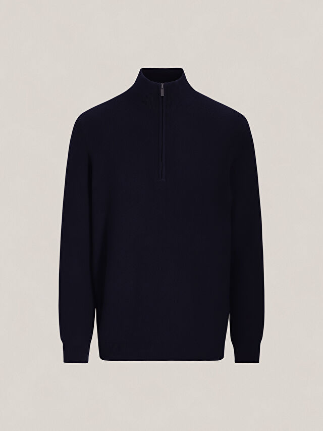 GRANATOWY SWETER MOSTYN