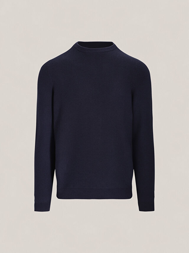 GRANATOWY SWETER CATON