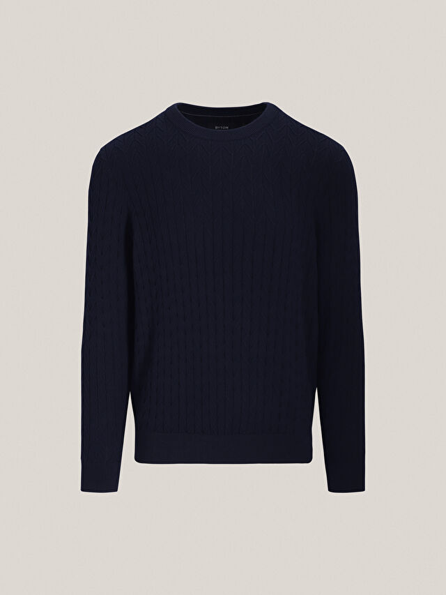 GRANATOWY SWETER SNEEM