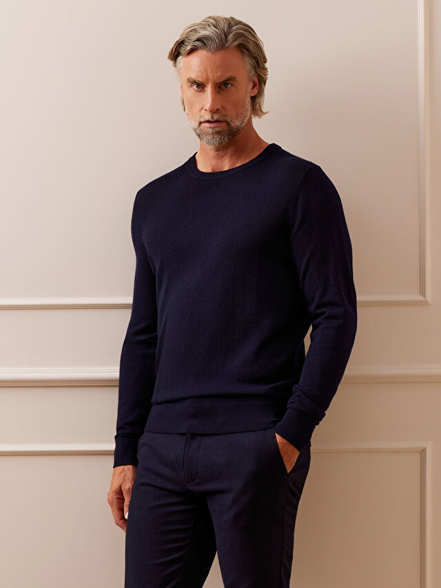 GRANATOWY SWETER LAUREL