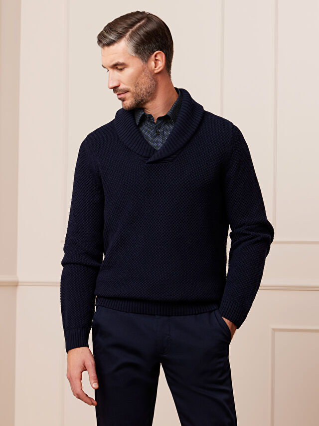 GRANATOWY SWETER CAMDEN