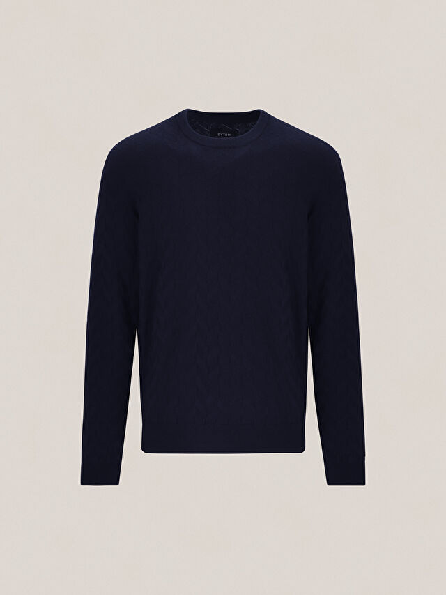 GRANATOWY SWETER JOSHUA