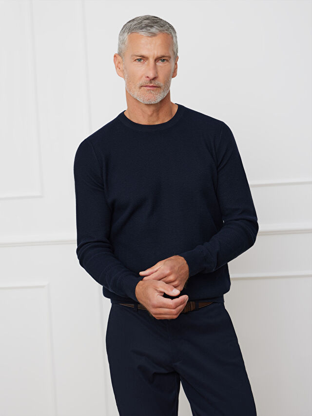GRANATOWY SWETER MAISON