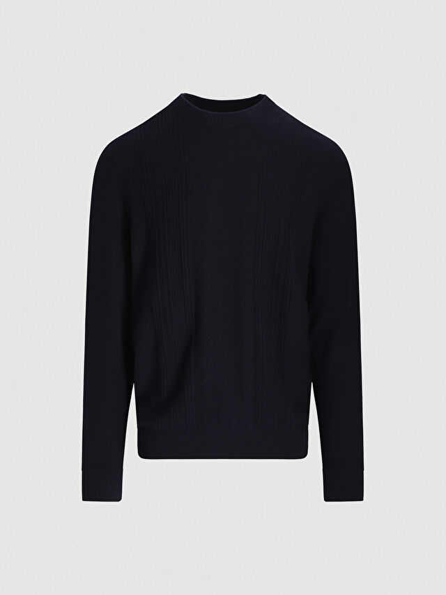 GRANATOWY SWETER ANTON