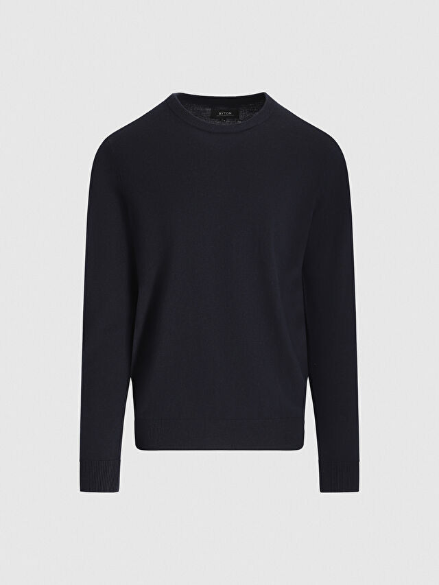 GRANATOWY SWETER LANGLO
