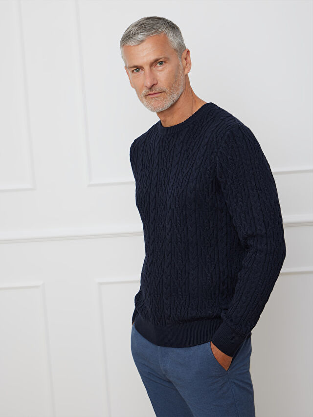 GRANATOWY SWETER ANDREW