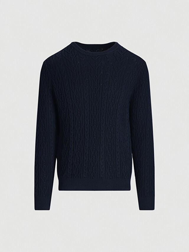 GRANATOWY SWETER ANDREW