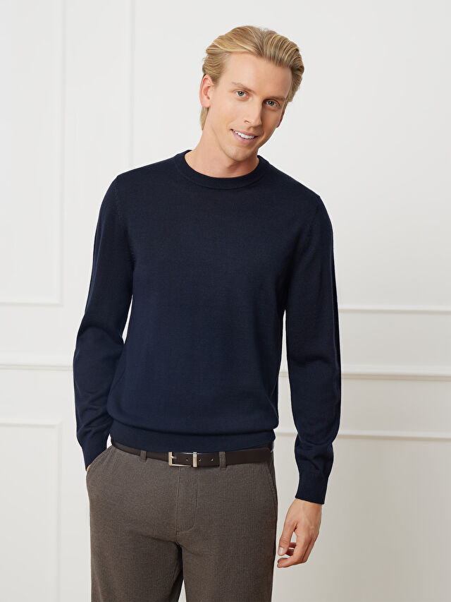 GRANATOWY SWETER CROXTON