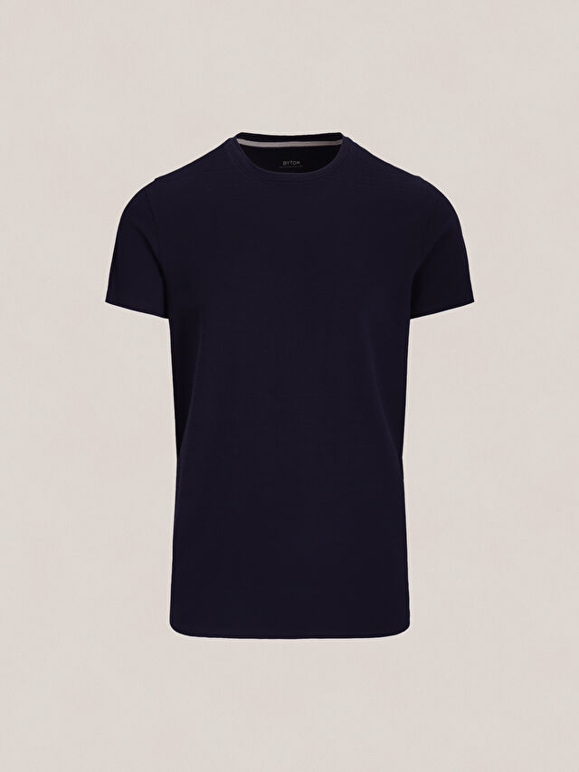 GRANATOWY T-SHIRT LOSKOOR