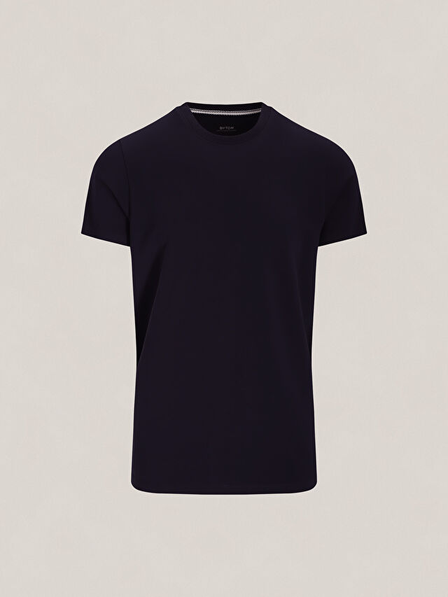 GRANATOWY T-SHIRT DOVENBY