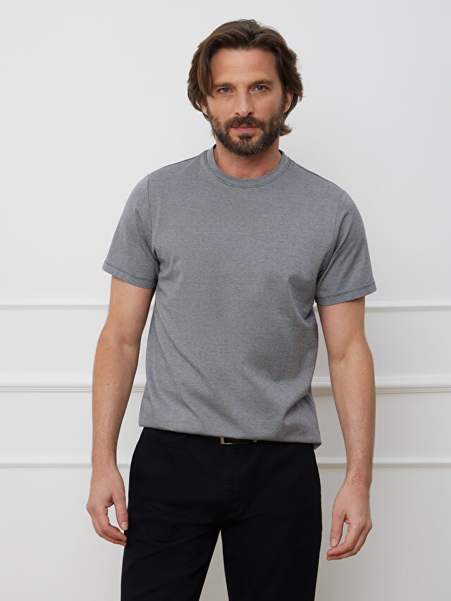 GRANATOWY T-SHIRT DOVER