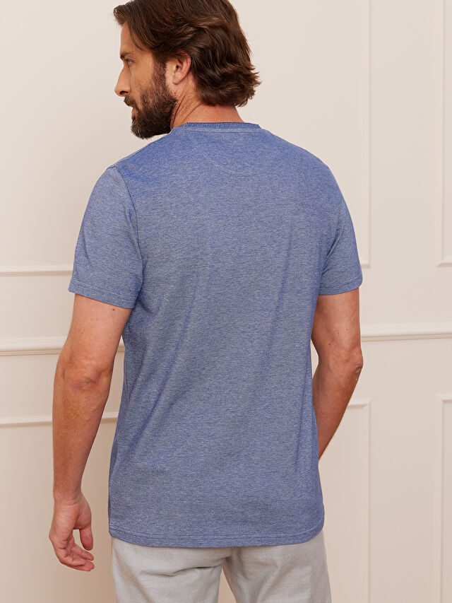 GRANATOWY T-SHIRT CAPERTON