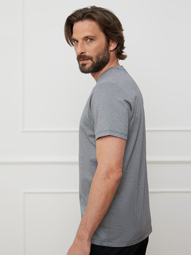 GRANATOWY T-SHIRT DOVER