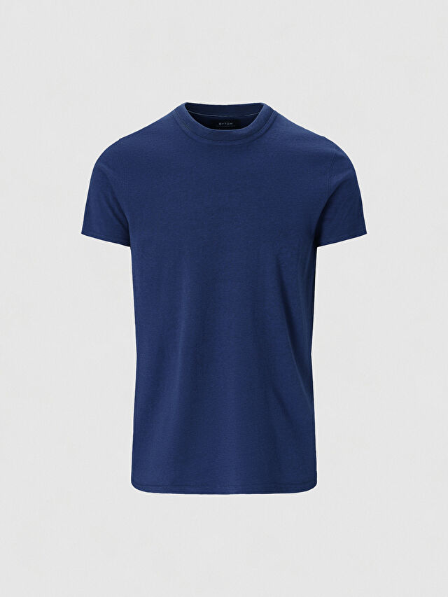 GRANATOWY T-SHIRT COLBY