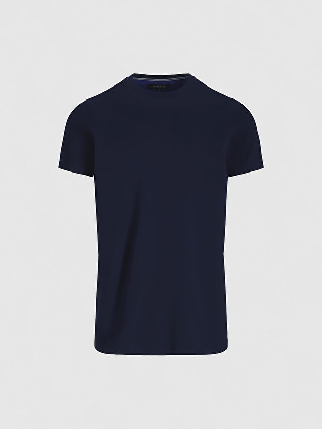 GRANATOWY T-SHIRT BUXLEY