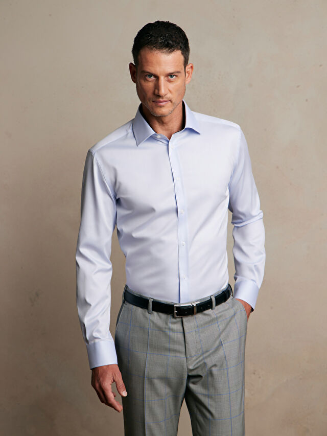 NIEBIESKA KOSZULA DŁUGI RĘKAW