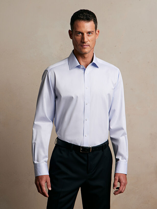 NIEBIESKA KOSZULA DŁUGI RĘKAW