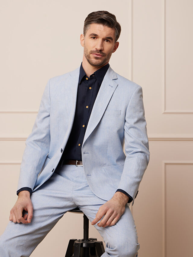 NIEBIESKIE SPODNIE DO GARNITURU - MIKSUJ I ŁĄCZ