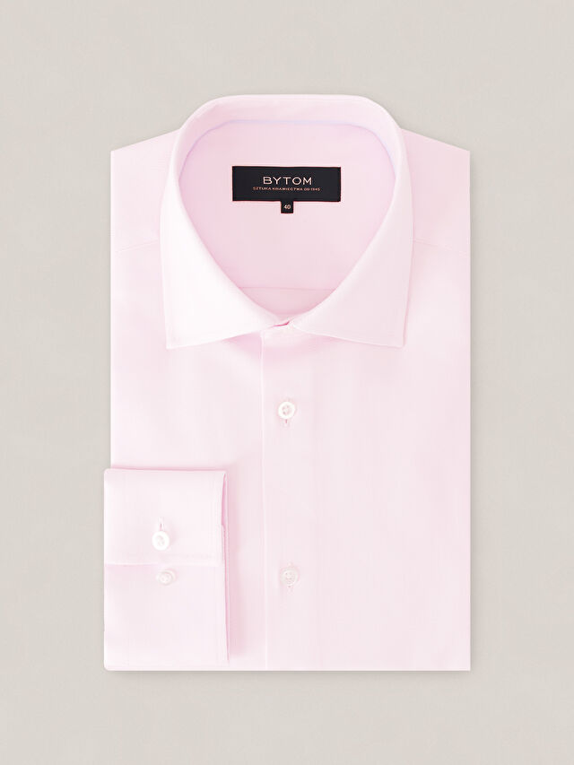 RÓŻOWA KOSZULA BRAGA DŁUGI RĘKAW