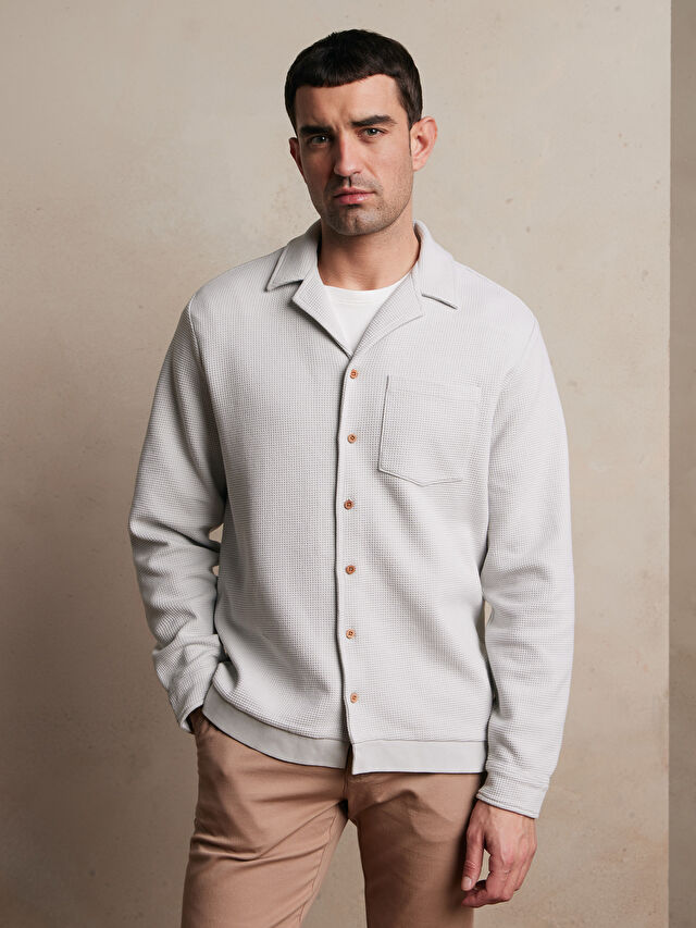 SZARA KOSZULA DŁUGI RĘKAW