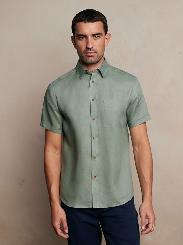 ZIELONA KOSZULA KR. RĘKAW