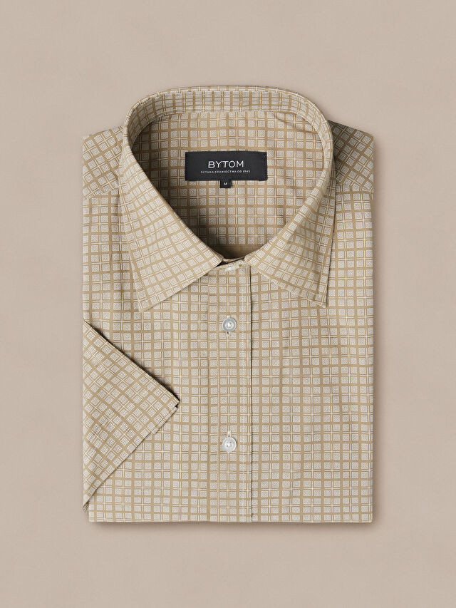 KOSZULA KHAKI KRÓTKI RĘKAW